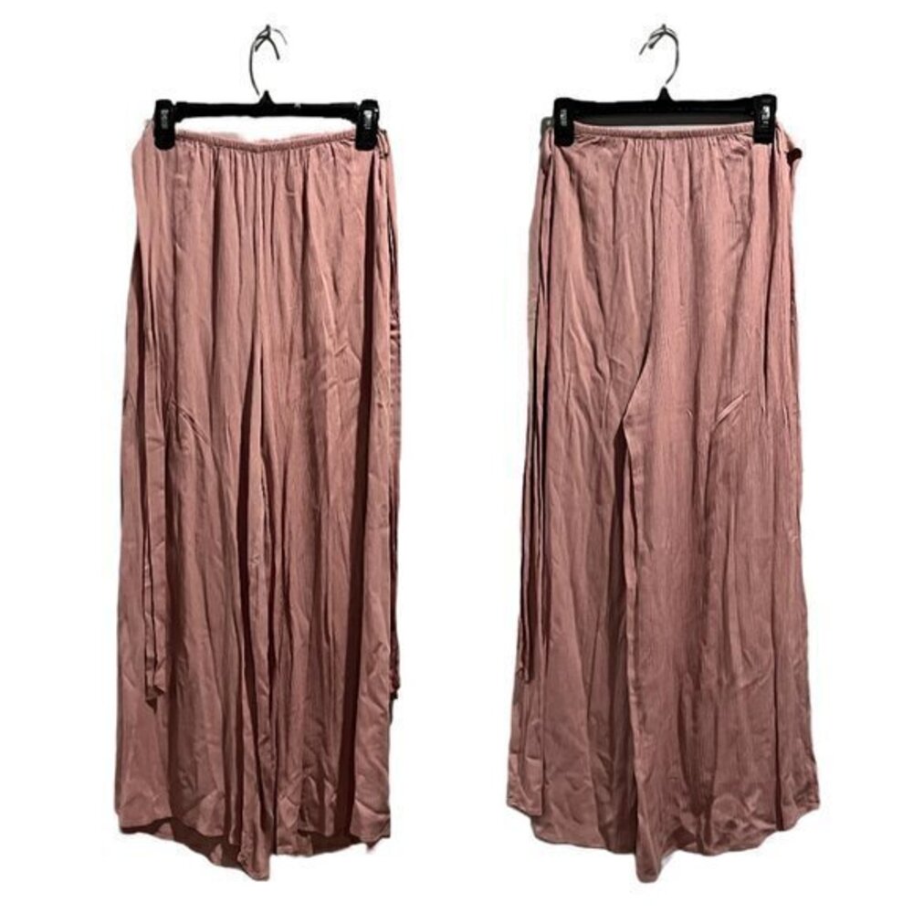 audrey 3+1 | dusty rose flowy pants with side ties | small